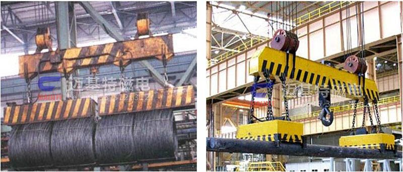 MW12系列、MW15系列吊運(yùn)捆扎螺紋鋼、圓鋼用起重電磁鐵